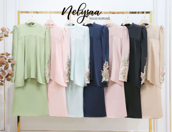 NELYSAA KURUNG (DUSTY GREEN) 9105