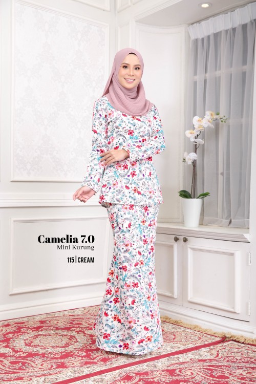 CAMELIA 7.0 MINI KURUNG (CREAM) 115