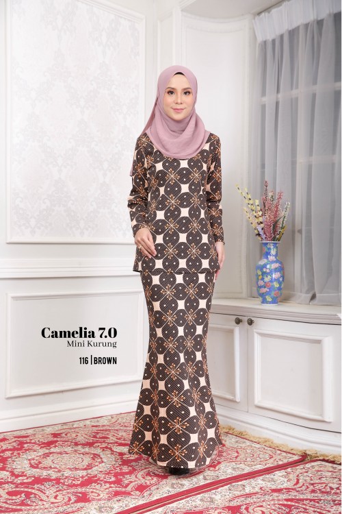 CAMELIA 7.0 MINI KURUNG (BROWN) 116