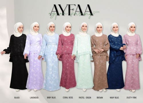 AYFAA KURUNG MODERN (NAVY BLUE) 1235 / P1235