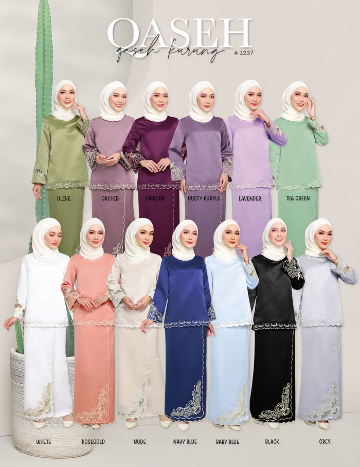 QASEH KURUNG MODERN (DUSTY PURPLE) 1237