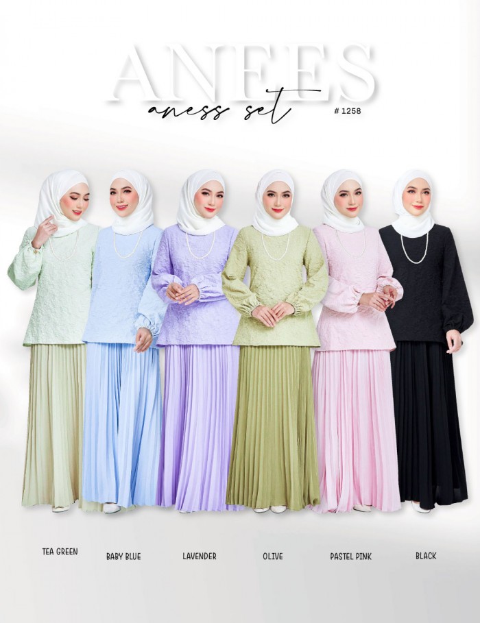 ANEES KURUNG MODERN (LAVENDER) 1258