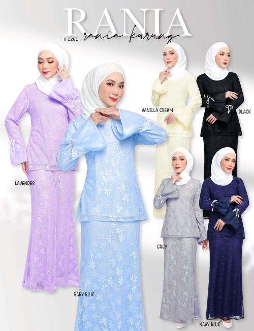 RANIA KURUNG MODERN (VANILLA CREAM) 1261