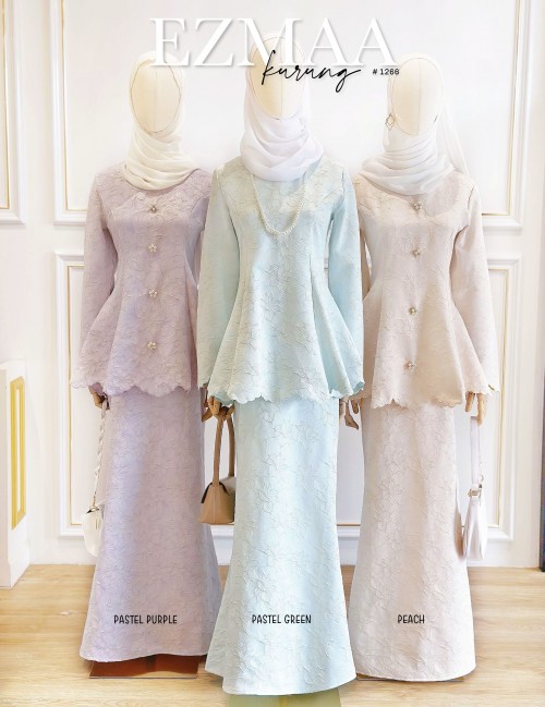 EZMAA KURUNG MODERN (PASTEL GREEN) 1266 - ( Accessories Not Included PWP add on RM4 for 4 pcs )