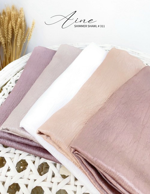 AINE SHIMMER SHAWL (DUSTY MAUVE) 311