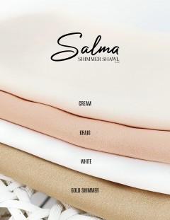 SALMA SHIMMER SHAWL (KHAKI) 310