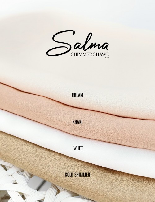 SALMA SHIMMER SHAWL (CREAM) 310