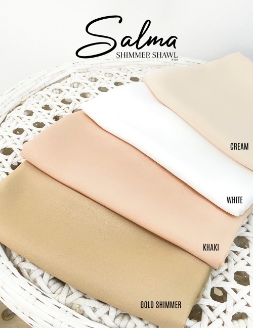 SALMA SHIMMER SHAWL (CREAM) 310