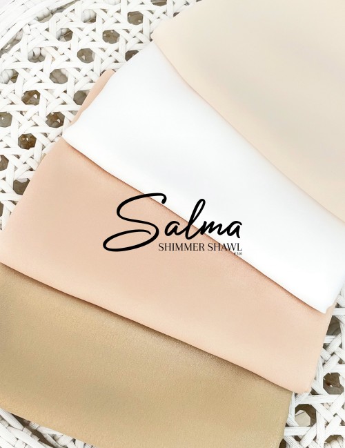 SALMA SHIMMER SHAWL (KHAKI) 310