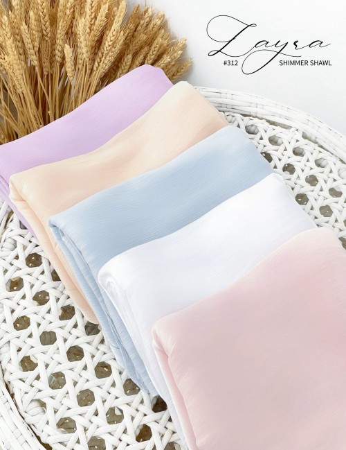 LAYRA SHIMMER SHAWL (BLUSH PINK) 312