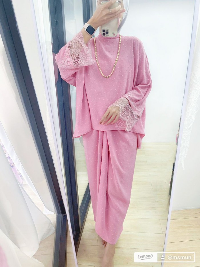 LATIFA KURUNG MODERN (PINK) 9110