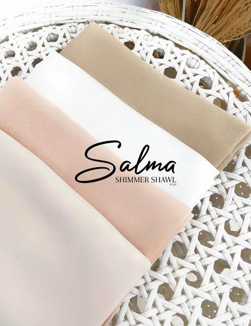 SALMA SHIMMER SHAWL (CREAM) 310