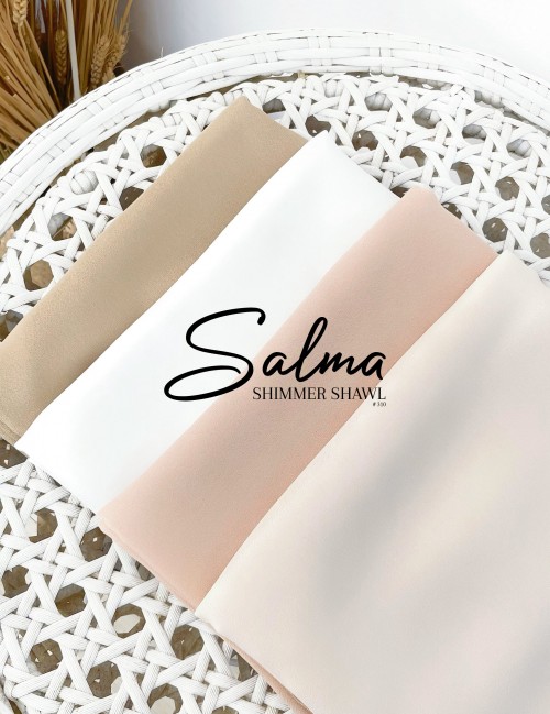 SALMA SHIMMER SHAWL (KHAKI) 310