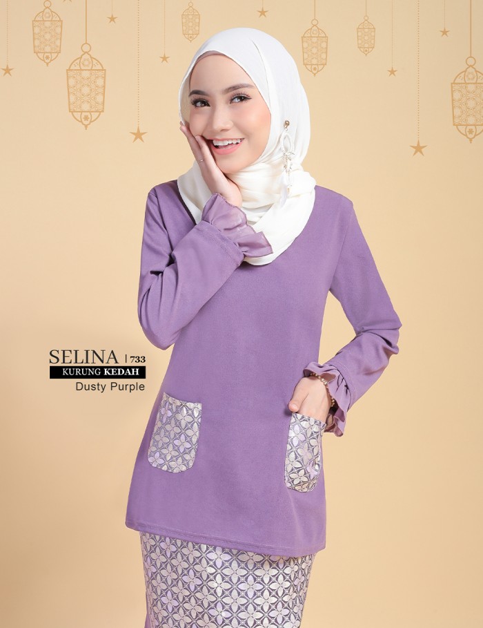 SELINA KURUNG KEDAH(LAVENDER) P733#