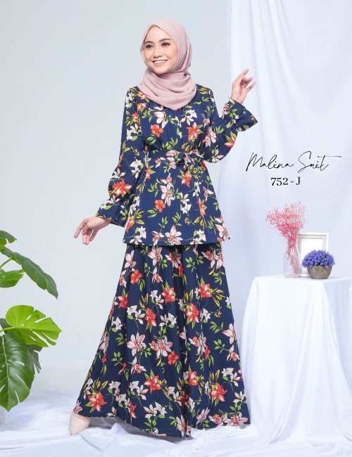 MALINA SUIT BLOUSE & SKIRT (J) 752 / P752