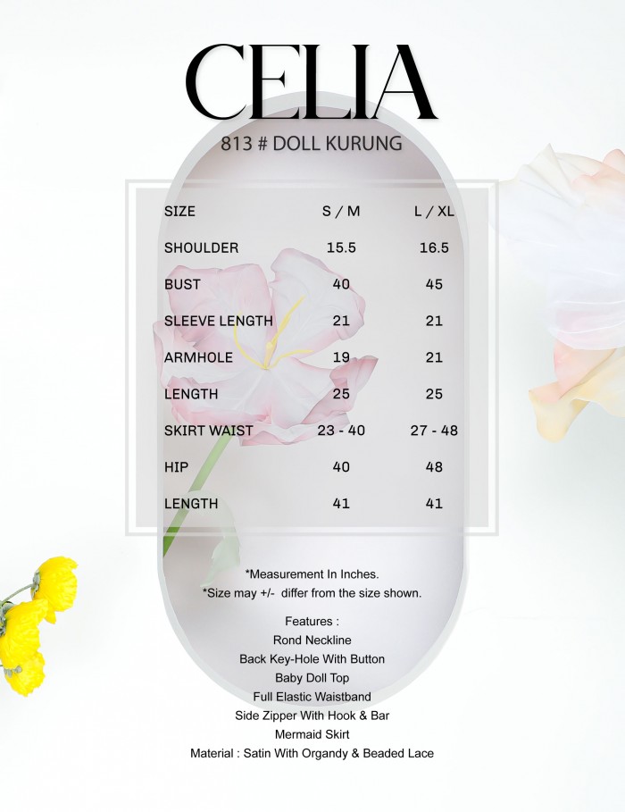 CELIA DOLL KURUNG MODERN (LAVENDER) 813