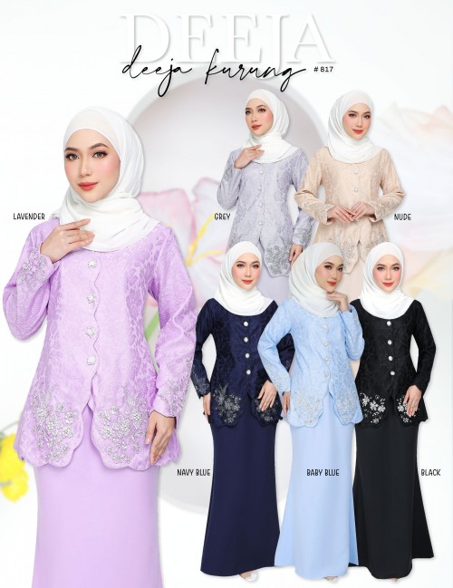 DEEJA KURUNG MODERN (GREY) 817