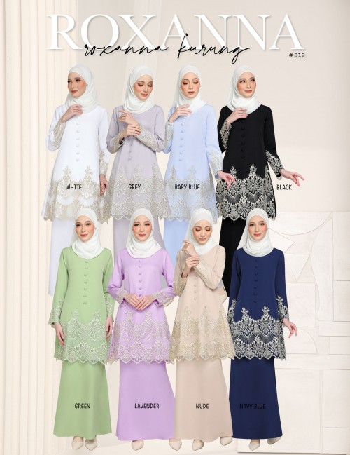 ROXANNA KURUNG MODERN (WHITE) 819