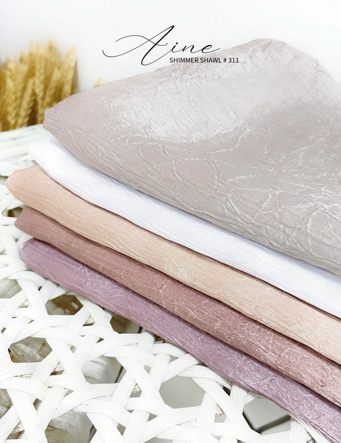 AINE SHIMMER SHAWL (WHITE) 311