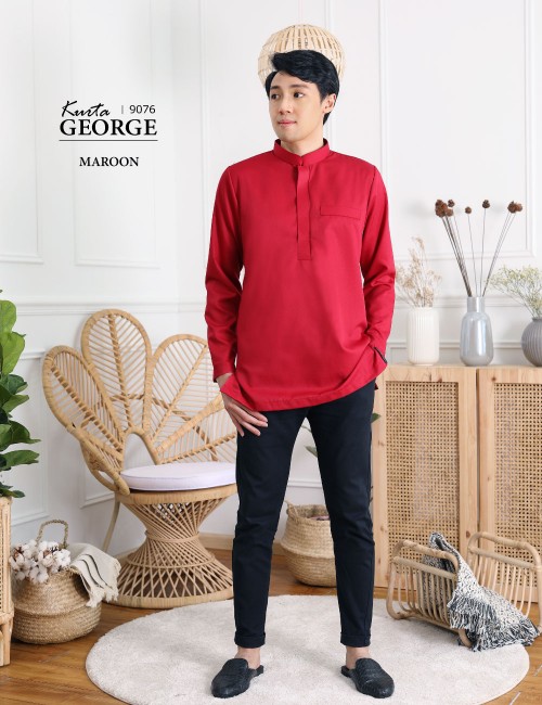 KURTA GEORGE (MAROON) 9076