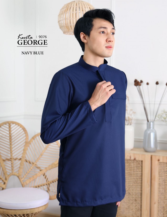 KURTA GEORGE (NAVY BLUE) 9076