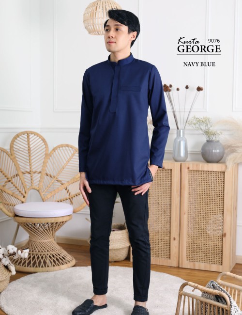 KURTA GEORGE (NAVY BLUE) 9076