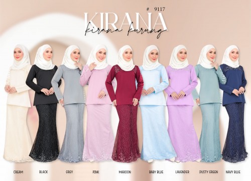 KIRANA KURUNG MODERN (CREAM) 9117 / P9117