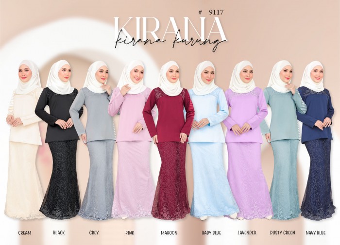 KIRANA KURUNG MODERN (CREAM) 9117 / P9117