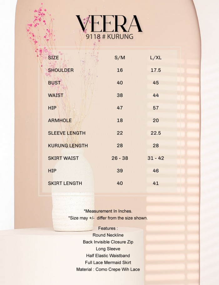 VEERA KURUNG MODERN (LAVENDER) 9118 / P9118