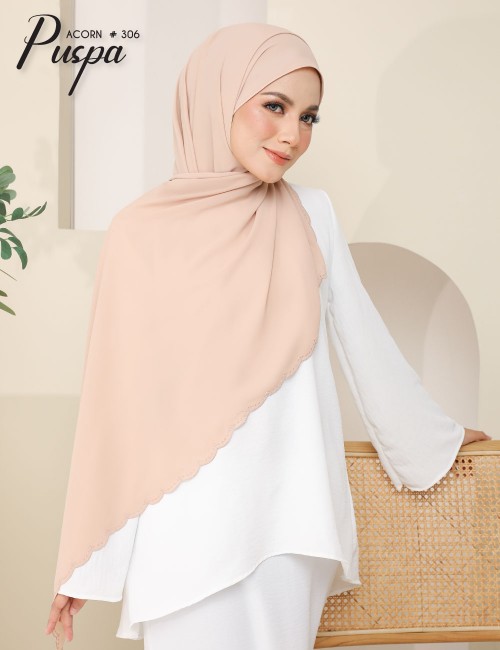 PUSPA EMBROIDERY SHAWL (ACORN) 306