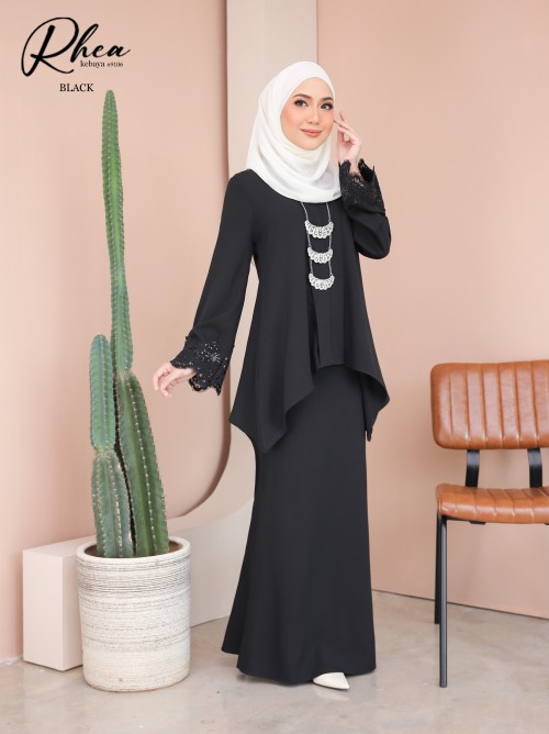 RHEA KEBAYA MODERN (BLACK) 9106 / P9106