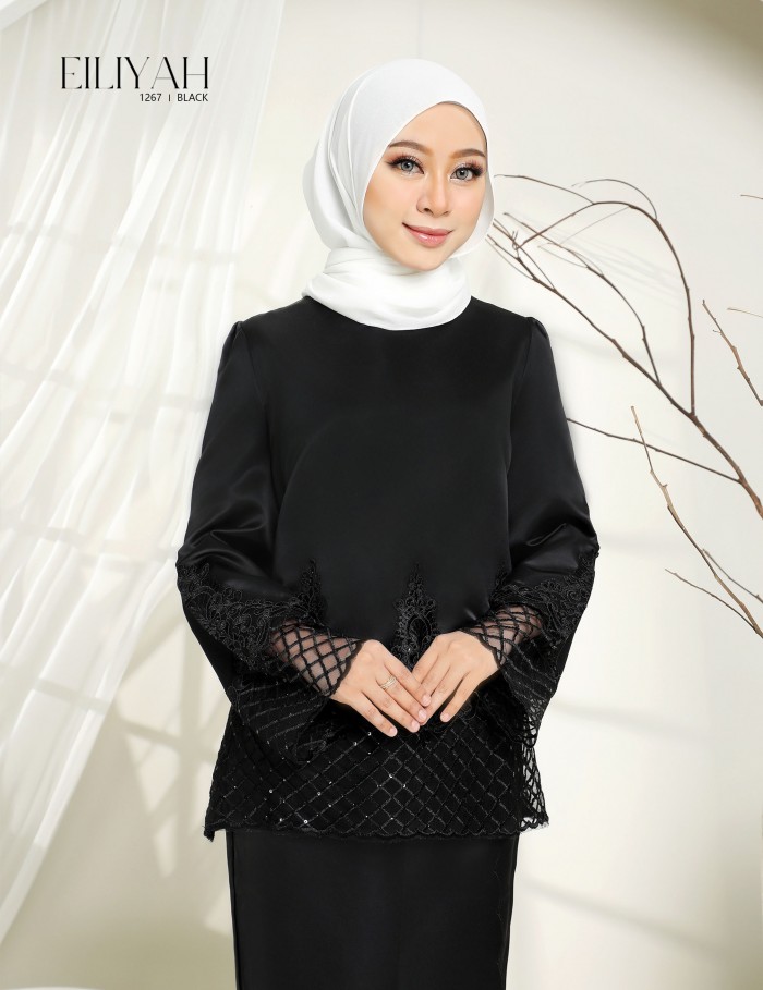 EILIYAH KURUNG MODERN (BLACK) 1267#