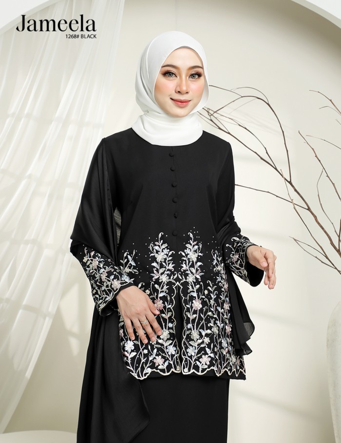 JAMEELA KURUNG MODERN (BLACK) 1268