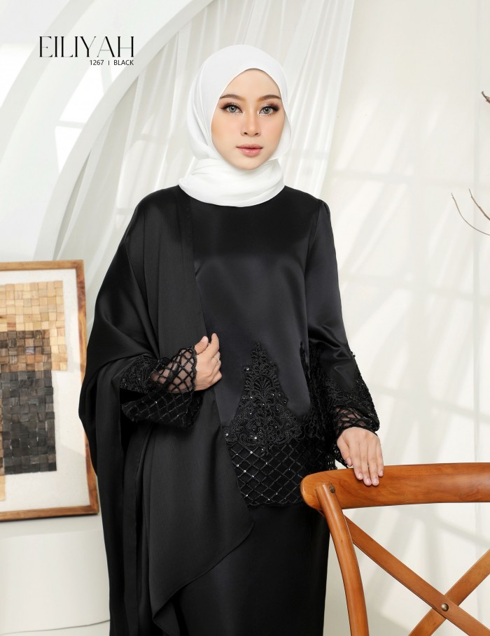 EILIYAH KURUNG MODERN (BLACK) 1267#