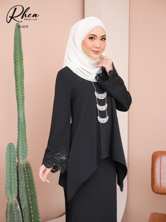 RHEA KEBAYA MODERN (BLACK) 9106 / P9106