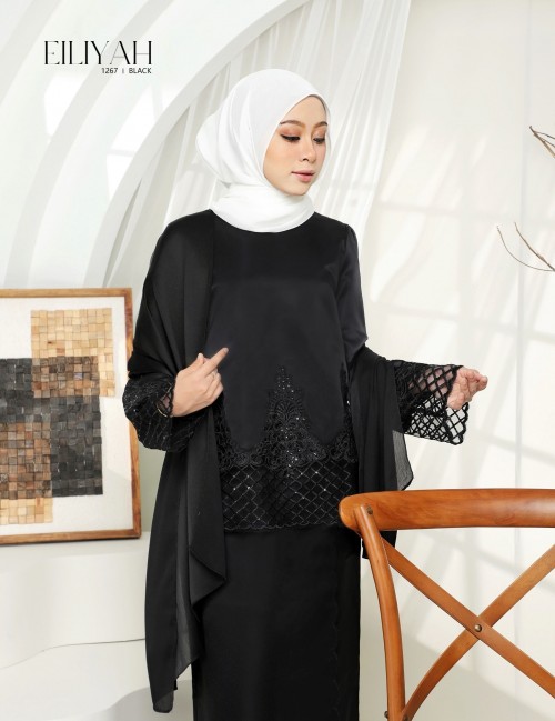 EILIYAH KURUNG MODERN (BLACK) 1267#