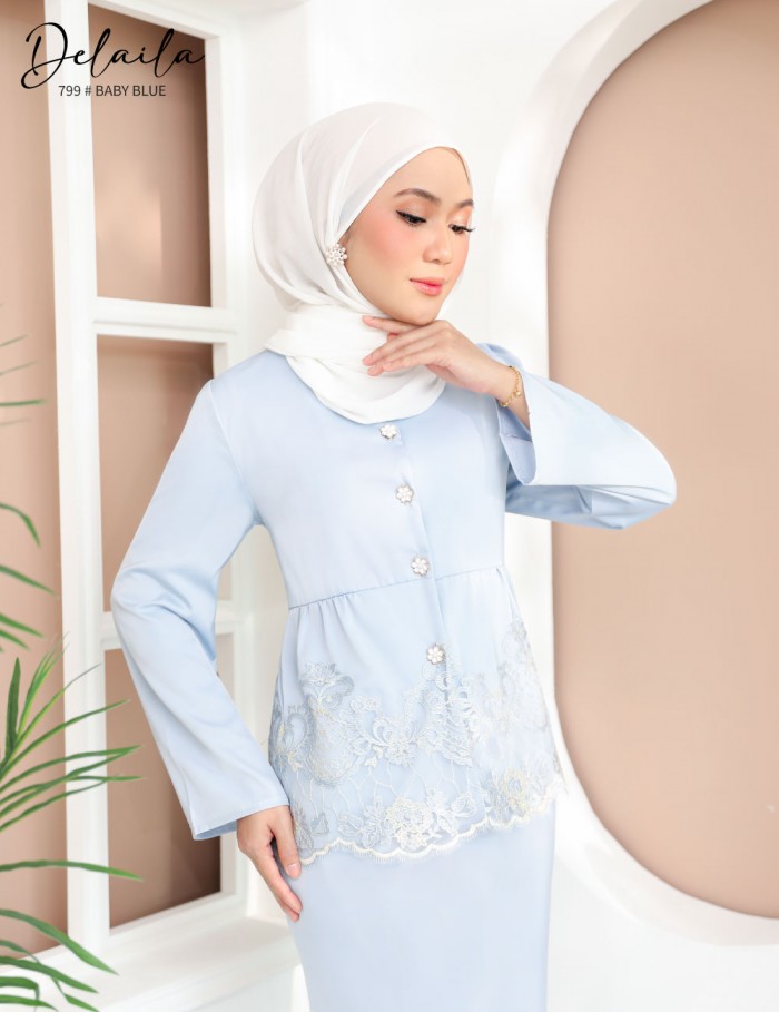 DELAILA KURUNG MODERN (BABY BLUE) 799 / P799