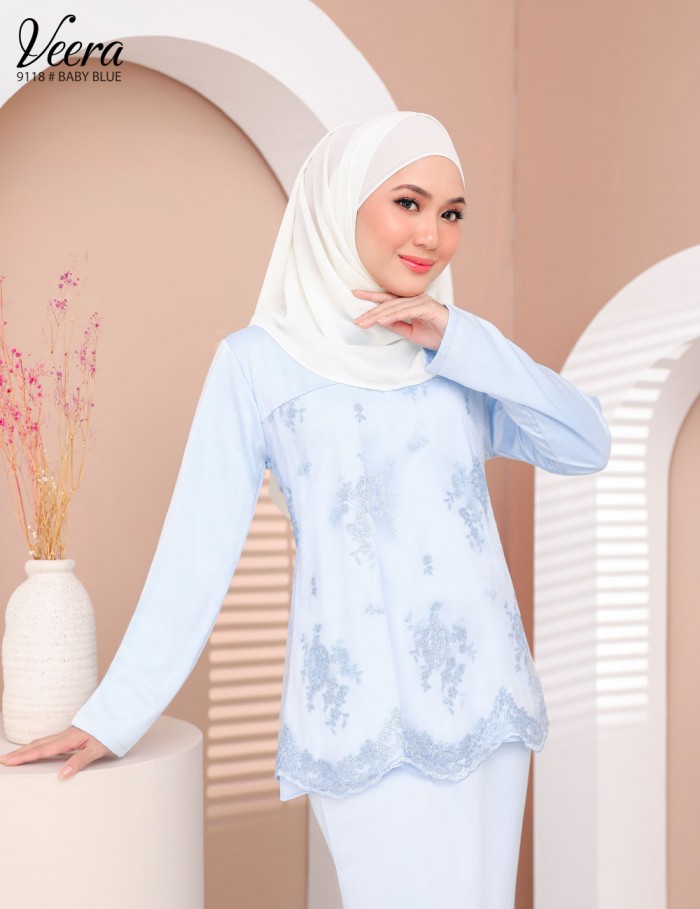 VEERA KURUNG MODERN (BABY BLUE) 9118 / P9118