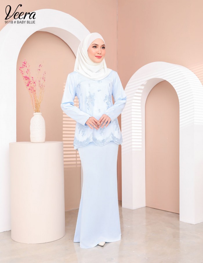 VEERA KURUNG MODERN (BABY BLUE) 9118 / P9118