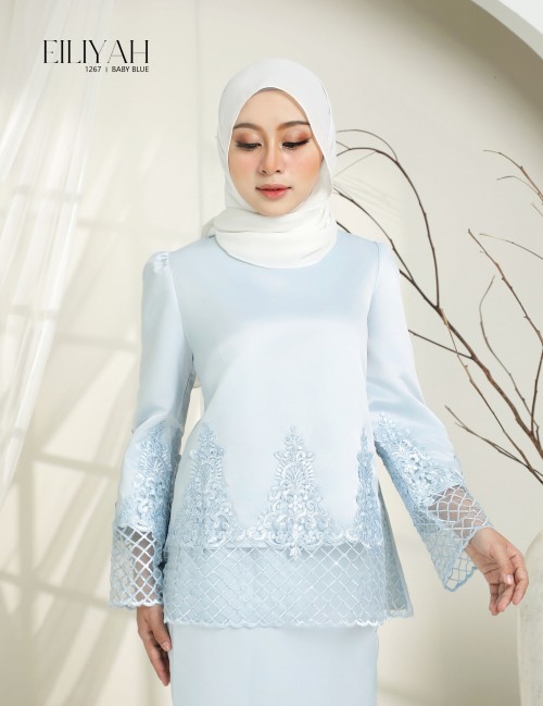 EILIYAH KURUNG MODERN (BABY BLUE) 1267#