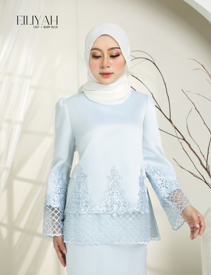 EILIYAH KURUNG MODERN (BABY BLUE) 1267#