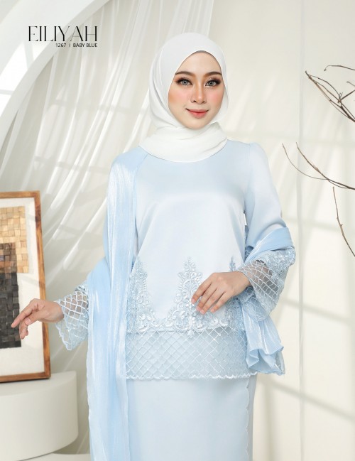 EILIYAH KURUNG MODERN (BABY BLUE) 1267#