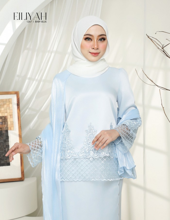 EILIYAH KURUNG MODERN (BABY BLUE) 1267#