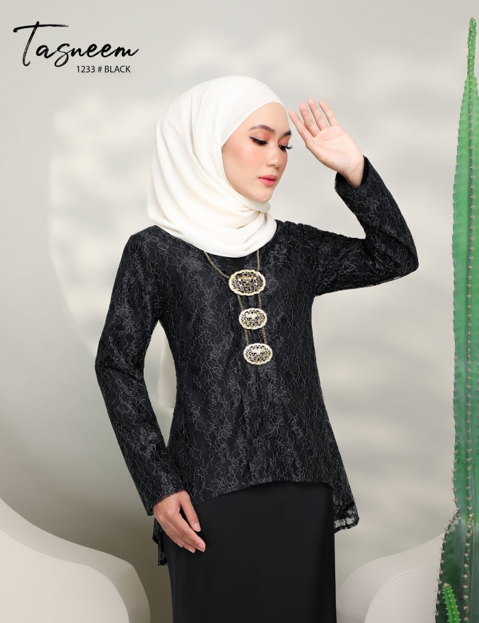 TASNEEM DRESS (BLACK) 1233 / P1233