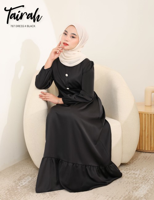 TAIRAH DRESS (BLACK) 787 / P787