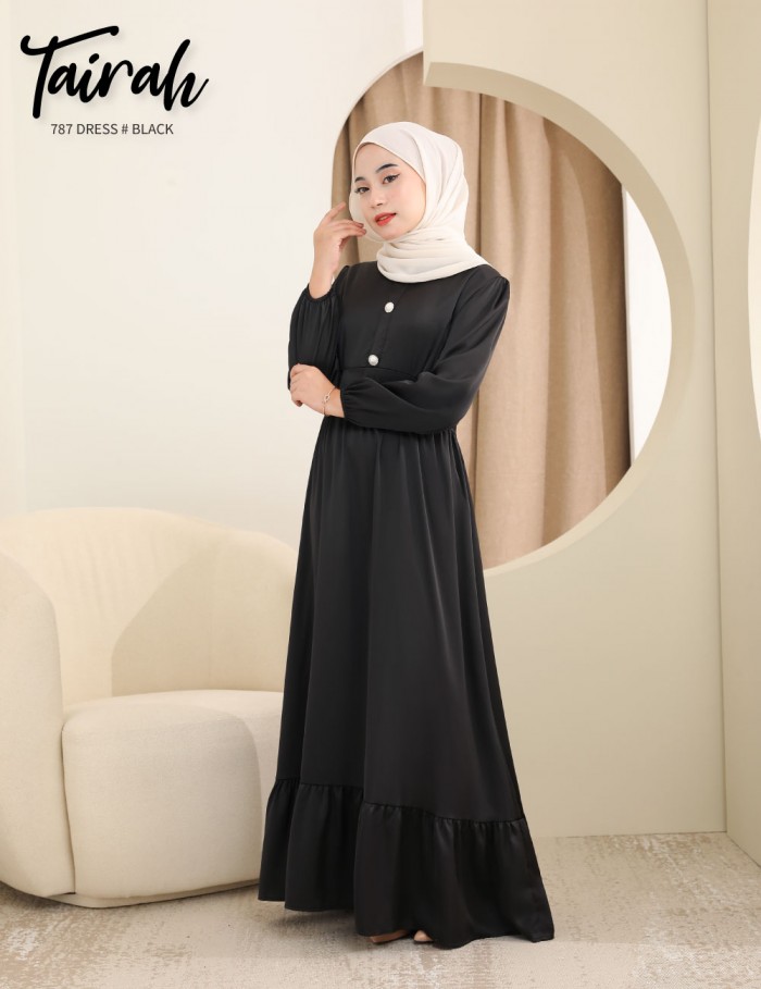 TAIRAH DRESS (BLACK) 787 / P787