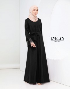 EVELYN LACE DRESS (BLACK) 9085