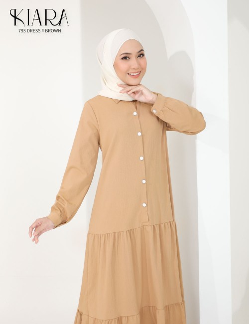 KIARA DRESS (BROWN) 793 / P793