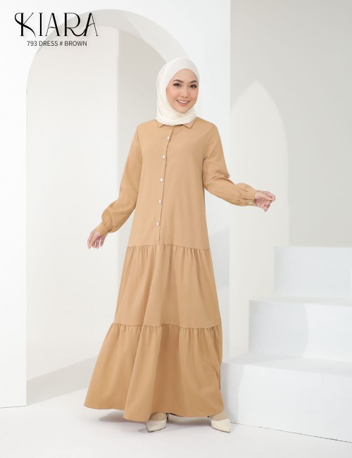 KIARA DRESS (BROWN) 793 / P793