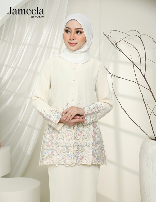 JAMEELA KURUNG MODERN (CREAM) 1268